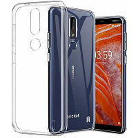 Силиконовый чехол TPU Case 0.6mm прозрачный для Nokia 3.1 Plus