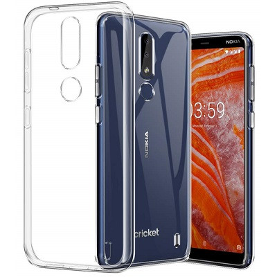 Силиконовый чехол TPU Case 0.6mm прозрачный для Nokia 3.1 Plus - фото 1 - id-p103869014