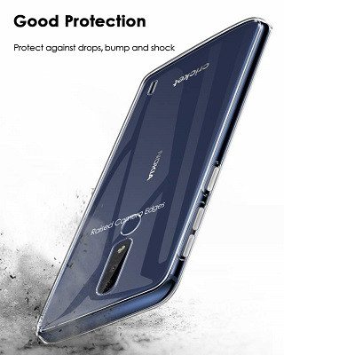 Силиконовый чехол TPU Case 0.6mm прозрачный для Nokia 3.1 Plus - фото 3 - id-p103869014