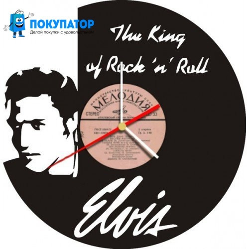 Оригинальные часы из виниловых пластинок "Elvis Presley". ПОД ЗАКАЗ 1-3 дня - фото 2 - id-p74508196