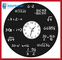 Оригинальные часы из виниловых пластинок "Математика". ПОД ЗАКАЗ 1-3 дня