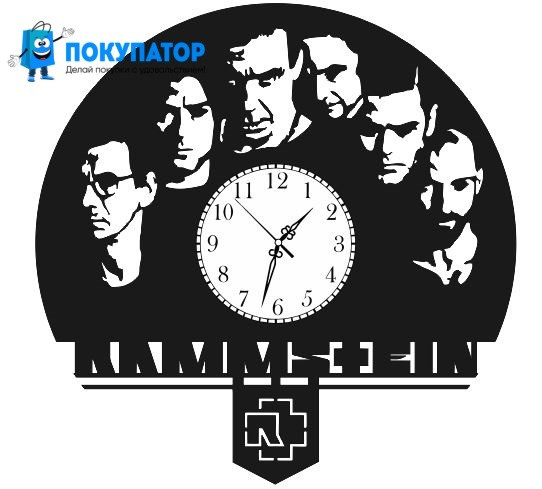 Оригинальные часы из виниловых пластинок "Rammstein". ПОД ЗАКАЗ 1-3 дня - фото 2 - id-p74508363