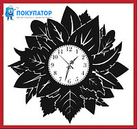 Оригинальные часы из виниловых пластинок "Листья". ПОД ЗАКАЗ 1-3 дня