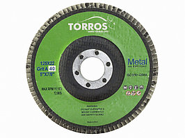 Круг лепестковый TORROS 125x22 P40  арт.906Т112401, (Китай)