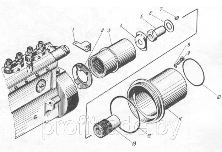 Запчасти муфты привода топливного насоса и трубопровода высокого давления В-46