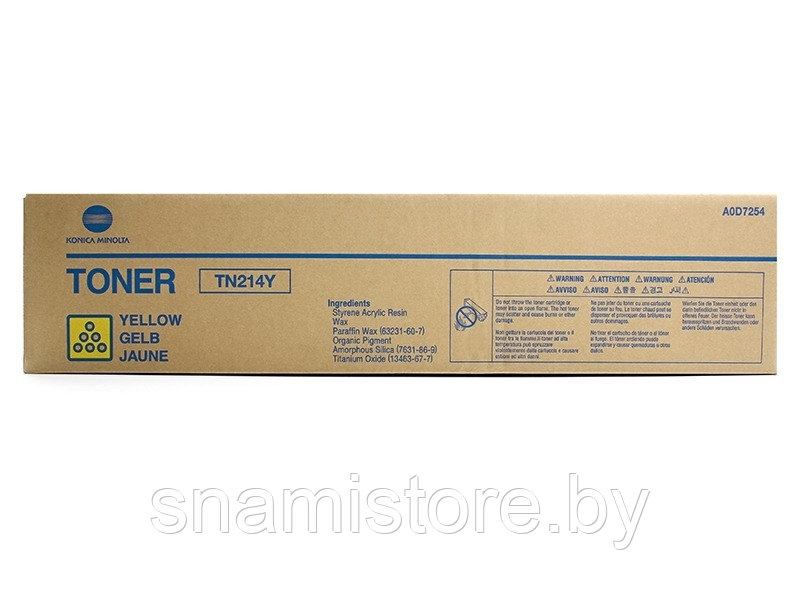 Тонер-картридж TN-214Y желтый A0D7254