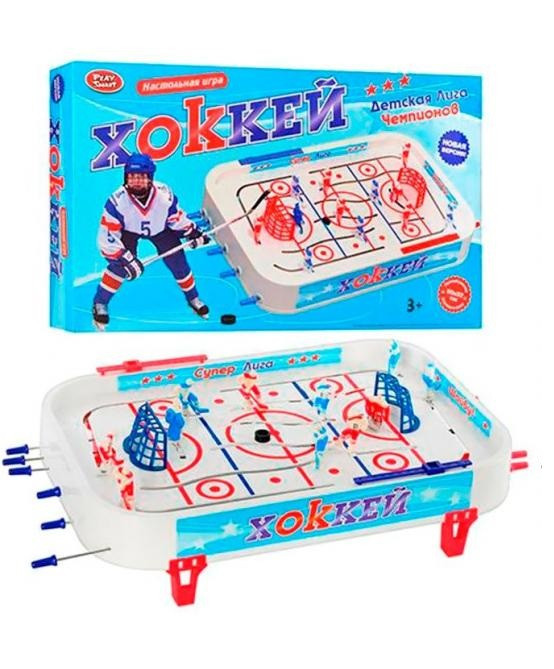 Настольная игра хоккей на штангах 50х32 см, Joy Toy 0700