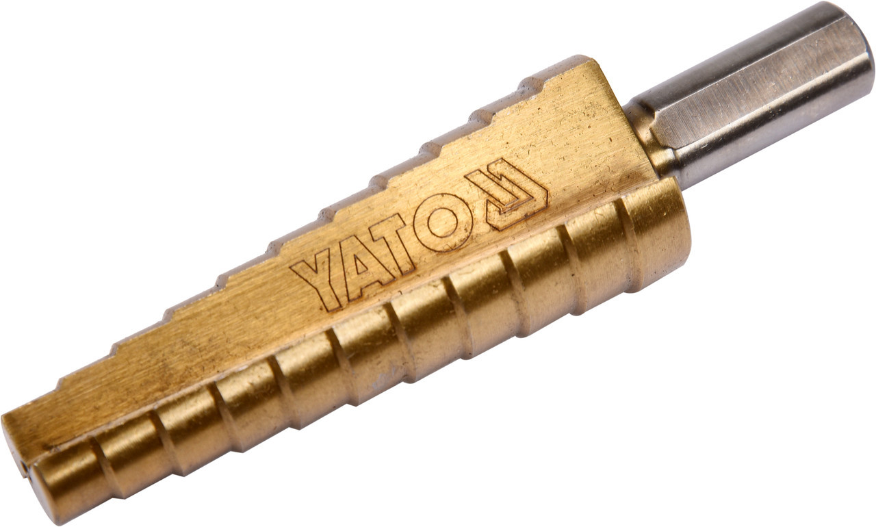 Сверло по металлу ступенчатое 10-20мм HSS-TiN "Yato"  YT-44745