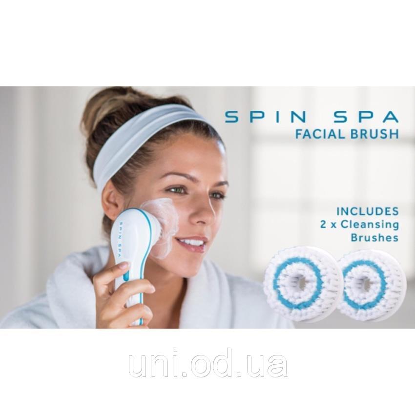 Глубоко очищающая массажная щетка для лица Spin Spa Brush - фото 4 - id-p103954192