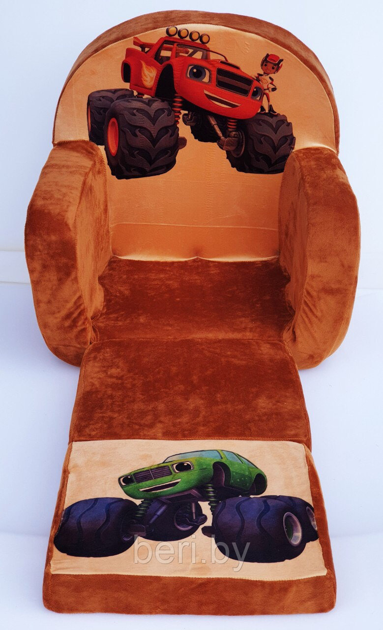 Детское кресло мягкое раскладное "Вспыш", кресло-кровать, раскладушка детская, разные цвета - фото 1 - id-p103956975