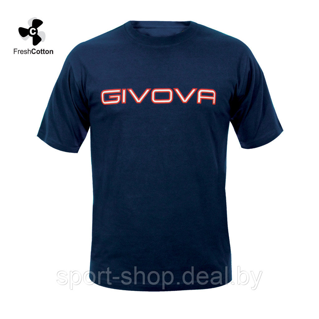 Спортивная мужская футболка Givova SPOT MA008, мужская футболка, спортивная футболка, спортивная майка - фото 1 - id-p103963774