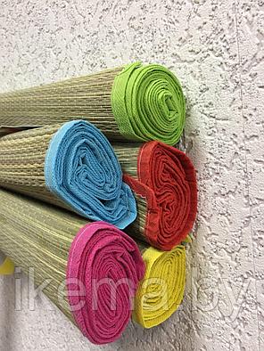 КОВРИК ПЛЯЖНЫЙ плетеный окрашенный (солома) 180*60 см (разные цвета), фото 2