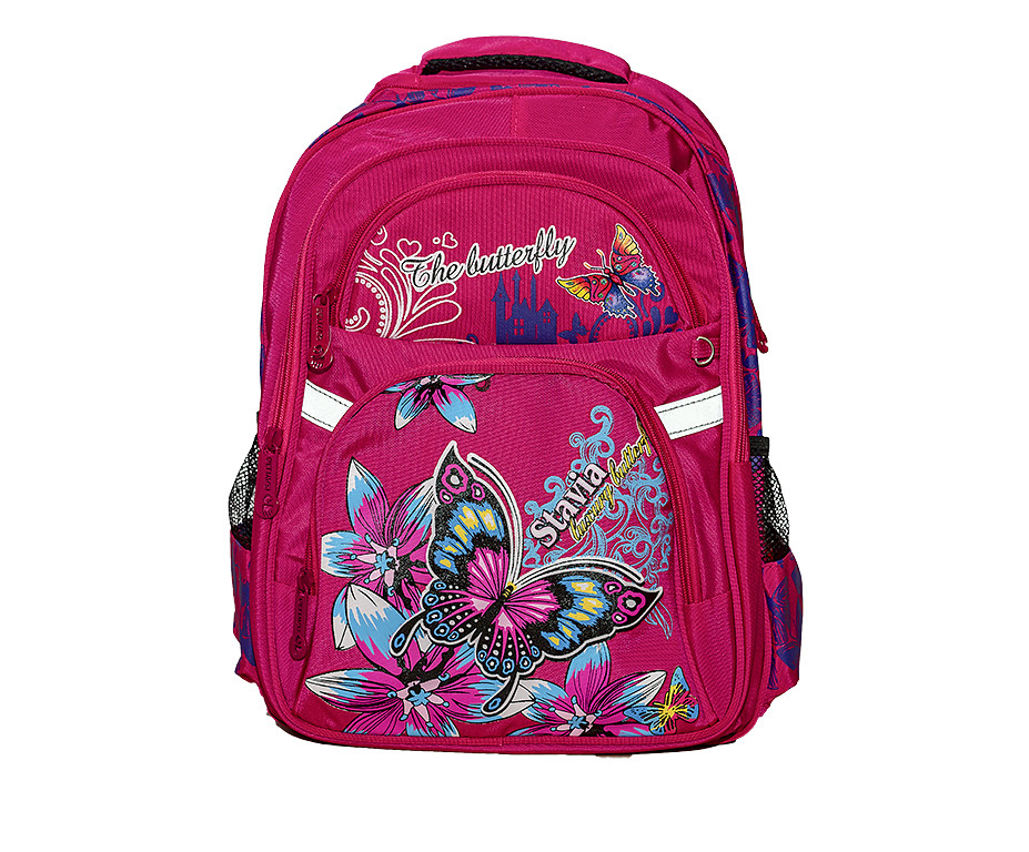 Школьный рюкзак для девочки 8813-1 розовый