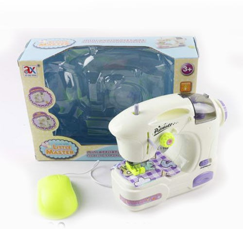 Игровой набор детская швейная машинка на батарейках, арт. 6975A (шьет) - фото 3 - id-p103974080