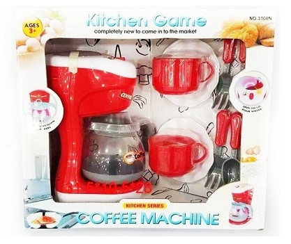 Игровой набор кофеварка с чашками Kitchen Game (работает от батареек), арт.3100N