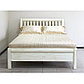 Кровать из массива 3601 (100х200) белая с патиной, фото 3