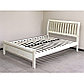Кровать из массива 3601 (100х200) белая с патиной, фото 5