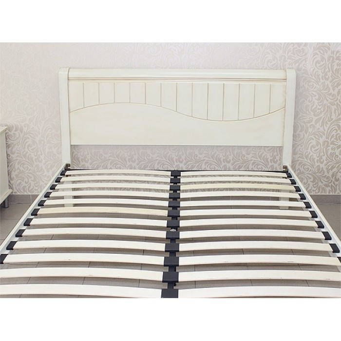Кровать I-3655 (120х200) белая с патиной - фото 7 - id-p103988538