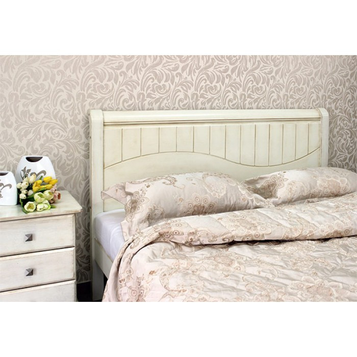 Кровать I-3655 (160х200) белая с патиной - фото 3 - id-p103988678