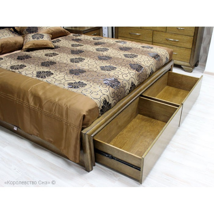 Кровать Rio с выдвижными ящиками, из массива гевеи (180х200) - фото 4 - id-p103988828