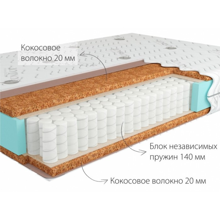 Матрас ортопедический Kondor Solid Hard (80x190-200) Жесткий 9H / Жесткий 9H - фото 1 - id-p103988906