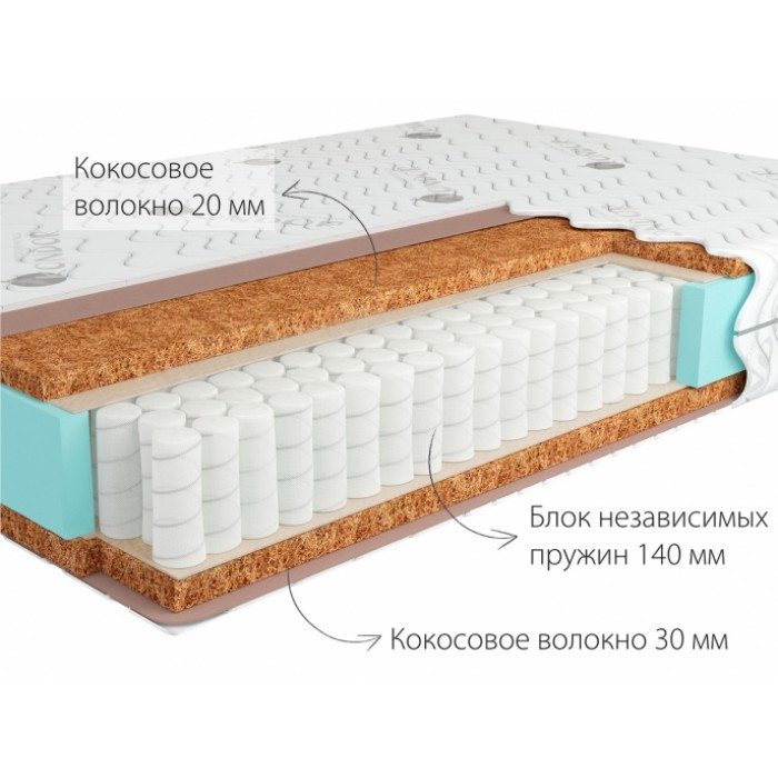 Матрас ортопедический Kondor Solid-2 Hard (80x190-200) Жесткий 9H / Очень жёсткий 10H - фото 1 - id-p103988909