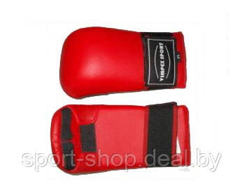 Перчатки (накладки) для каратэ Красные Vimpex Sport 1530 Размер S, перчатки для карате, накладки для карате - фото 1 - id-p103989689