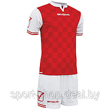 Форма Givova COMPETITION KITC45 (Белый/Красный), форма футбольная, форма для команды