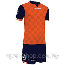 Форма Givova COMPETITION KITC45 (Оранжевый/Синий) — Размер XL, форма футбольная, форма для команды