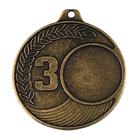 Медаль 3 место Бронза 50mm MM101,медаль,медаль спортсмену,спортивная медаль,медаль спорт,наградная продукция
