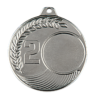 Медаль 2 место Серебро 50mm MM102,медаль,медаль спортсмену,спортивная медаль,медаль спорт,наградная продукция,
