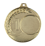 Медаль 1 место Золото 50mm MM103,медаль,медаль спортсмену,спортивная медаль,медаль спорт,наградная продукция
