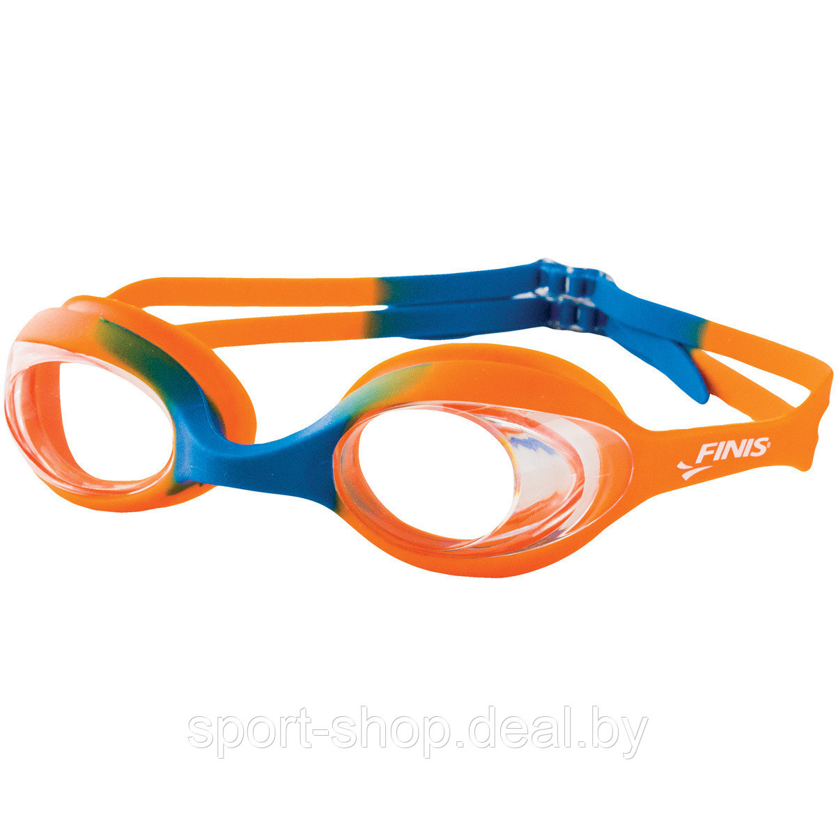 Детские очки для плавания FINIS Orange Blue/Clear 3.45.011.129, очки для плавания,очки для плавания в бассейне - фото 1 - id-p103993496