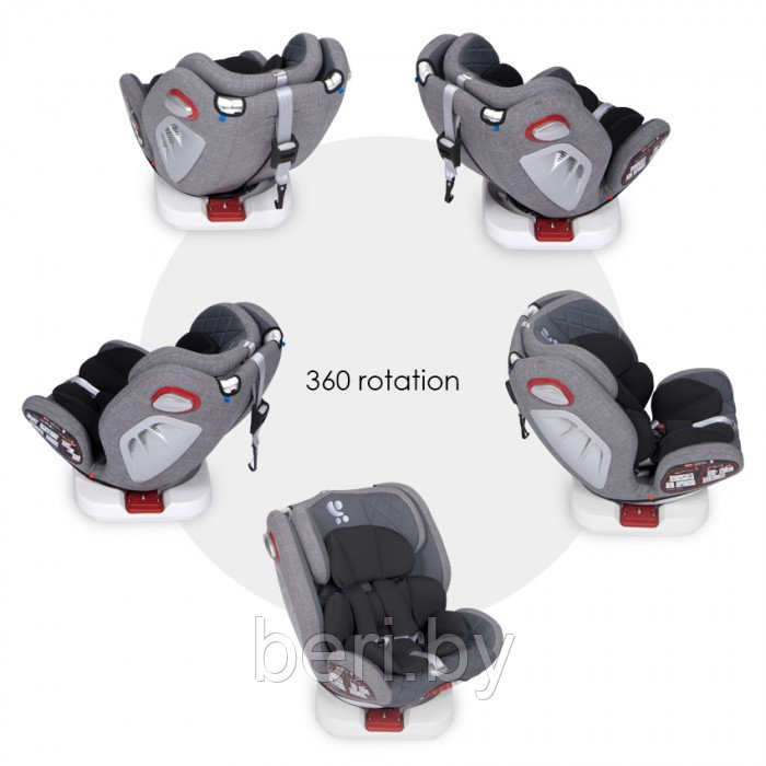 Автокресло Lorelli ROTO ISOFIX 0-36 кг, автолюлька с рождения, Bertoni, разные цвета, арт 45 - фото 4 - id-p104000360