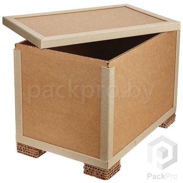 Ящик из сотового картона (1088*1076*124 мм) без крышки - фото 1 - id-p104001352