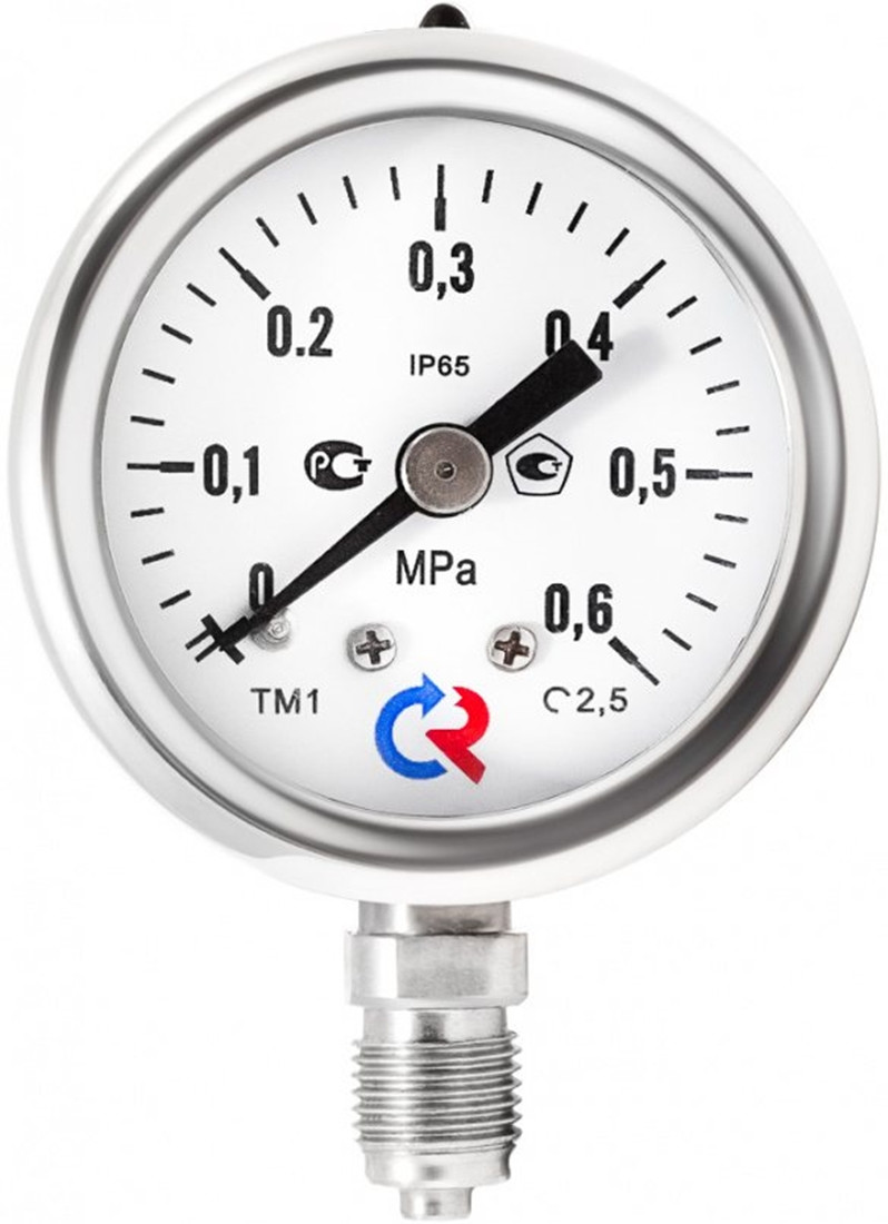 Манометр ТМ-121P.00(0-1МРа)G1/8.2,5 резьба G1/8 нерж сталь