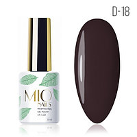 Гель-лак MIO nails, D-18. Махагон, 8 мл