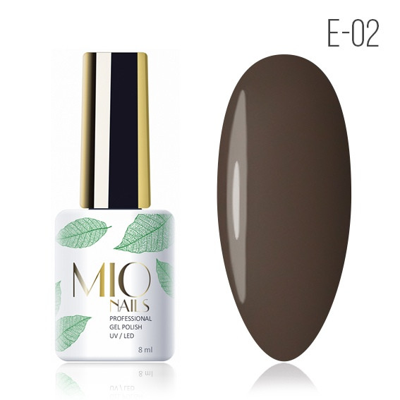 Гель-лак MIO nails, E-02. Молочный шоколад, 8 мл