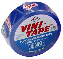 Изолента ПВХ синяя 0,15мм х 19мм х 10м, VINI-TAPE #102 BL