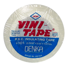 Изолента ПВХ белая 0,20мм х 19мм х 10м, VINI-TAPE #101 W