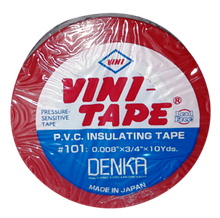 Изолента ПВХ красная 0,20мм х 19мм х 10м, VINI-TAPE #101 R
