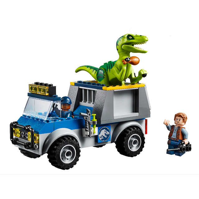 Конструктор Bela 10919 Dinosaur World Грузовик спасателей для перевозки раптора (аналог LEGO 10757) 102 д - фото 5 - id-p104028307