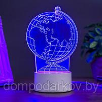 Светильник "Глобус" LED RGB от сети 10,5x13x20,5 см, фото 3