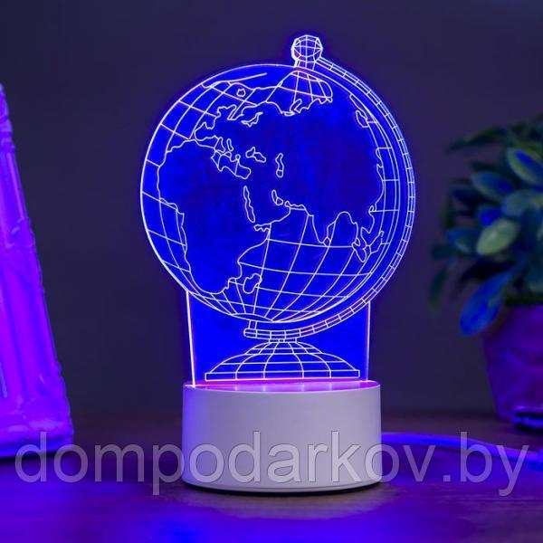 Светильник "Глобус" LED RGB от сети 10,5x13x20,5 см - фото 3 - id-p104028754