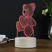 Светильник "Мишутка" LED RGB от сети 9,5х12х18 см, фото 2