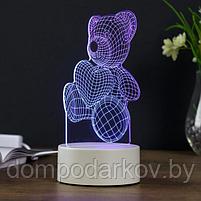 Светильник "Мишутка" LED RGB от сети 9,5х12х18 см, фото 3