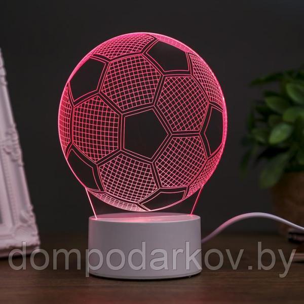 Светильник "Футбольный мяч" LED RGB от сети 10,5x13x20,5 см