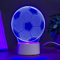 Светильник "Футбольный мяч" LED RGB от сети 10,5x13x20,5 см, фото 3