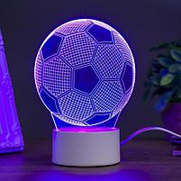 Светильник "Футбольный мяч" LED RGB от сети 10,5x13x20,5 см, фото 4