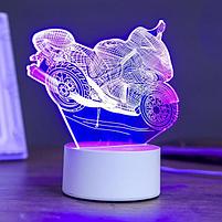 Светильник «Гоночный мотоцикл», LED, RGB, от сети, 10 × 14,4 × 16 см, фото 4